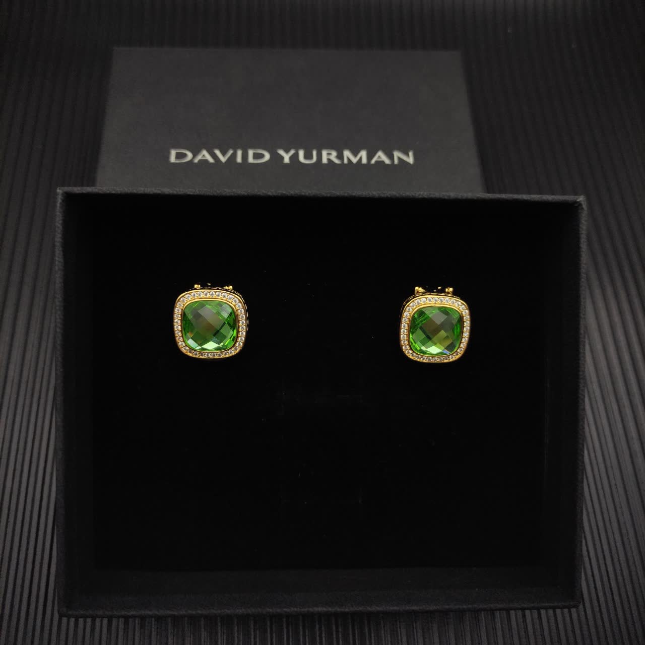 David Yurman Emerald Drop Earrings